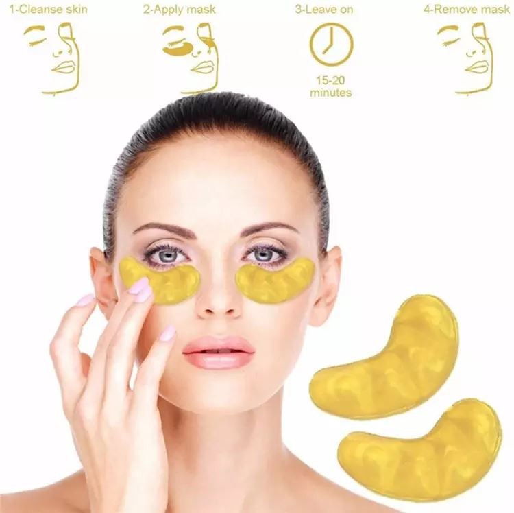 24k gold crystal collagen mask