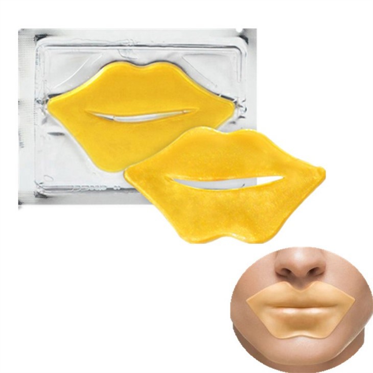 gold lip mask