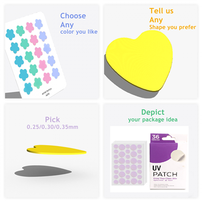 UV aptikimo lipdukas